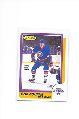 1986-87 OPC #14 Bob Bourne Los Angeles Kings