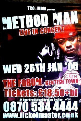 METHOD MAN; LIVE - AITO konserttijuliste! JÄTTIKOKO