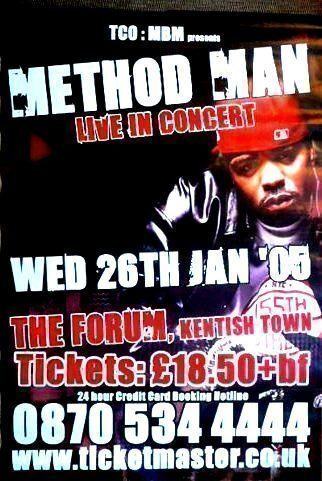 METHOD MAN; LIVE - AITO konserttijuliste! JÄTTIKOKO