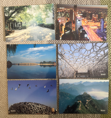 BEIJING 2008 - 6 POSTCARDS / PEKING 2008 - 6 POSTIKORTTIA