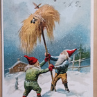 G. Stoopendaal: Tontut laittamassa linnuille lyhdessä, 1910 - pikkukuva 1