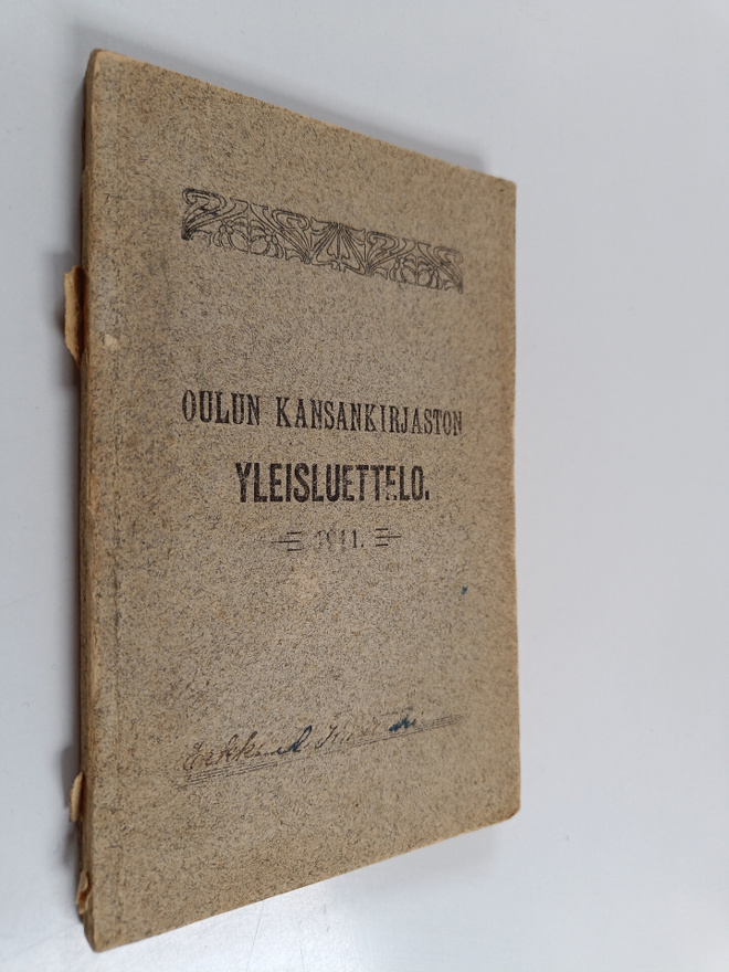 Oulun kansankirjaston yleisluettelo 1911