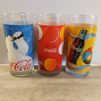 Coca Cola keräilylasit 3 kpl