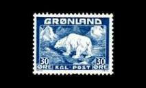 Grönlanti 6 ** Jääkarhu 30 öre (1938)