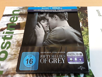 Fifty Shades of Grey - GE Region B Blu-Ray (Steelbook)