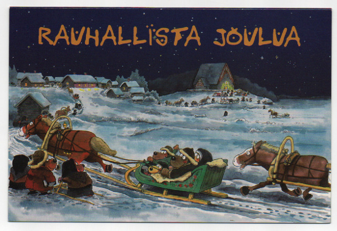 Mauri Kunnas : Hevosvaljakot matkalla  kirkkoon