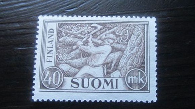 Yleismerkki Puunkaataja 40mk 1952 **