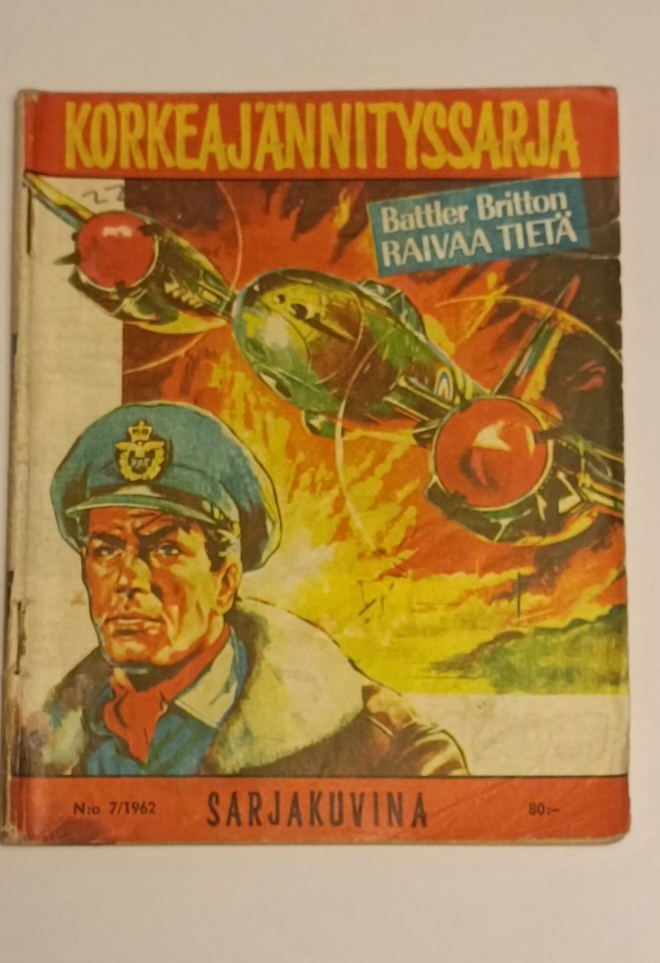 Korkeajännitys sarjakuvalehti   nro:7/1962 Battler Britton
