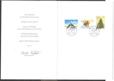 Joulumerkit 1998 FDC (LAPE 1452-1454)
