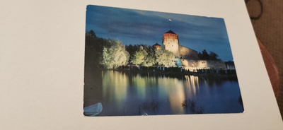 Olavinlinna, Savonlinna, kulkenut postikortti