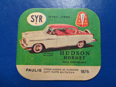 PAULIG KAHVILAPPU HUDSON HORNET