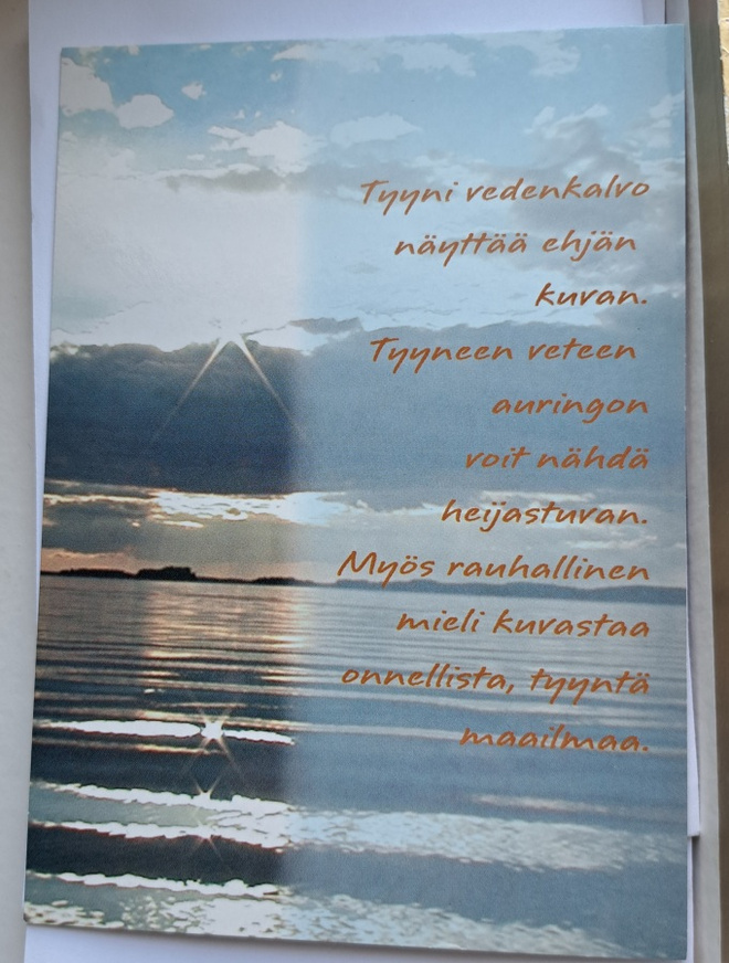 mietelmäkortti: järvellä, , uusi kortti