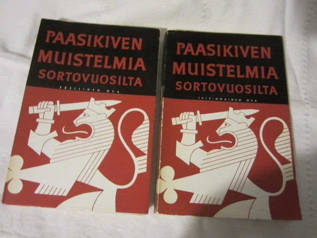 Paasikiven muistelmia Sortovuosilta 1 ja 2 osa,  1. painos
