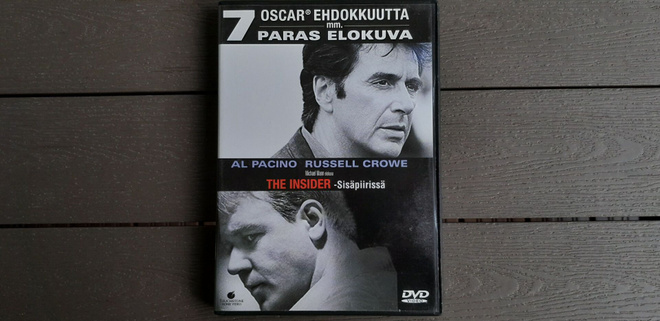 DVD: The Insider /Sisäpiirissä (Al Pacino,Russell Crowe 1999