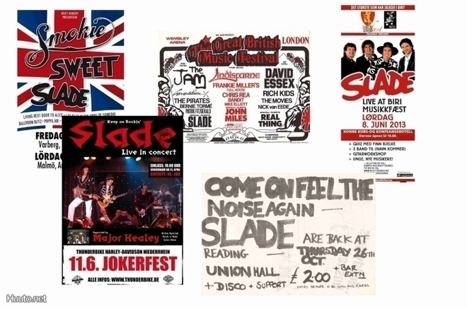 SLADE -- julistesetti A4 x 5 (mm. UPEA lahja !!!)