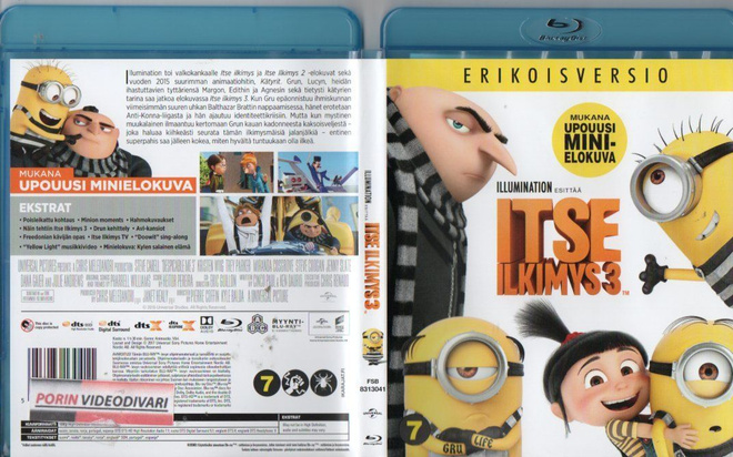 Itse Ilkimys 3	(36 466)	k	-FI-	BLU-RAY	suomik.			2016	erikoi