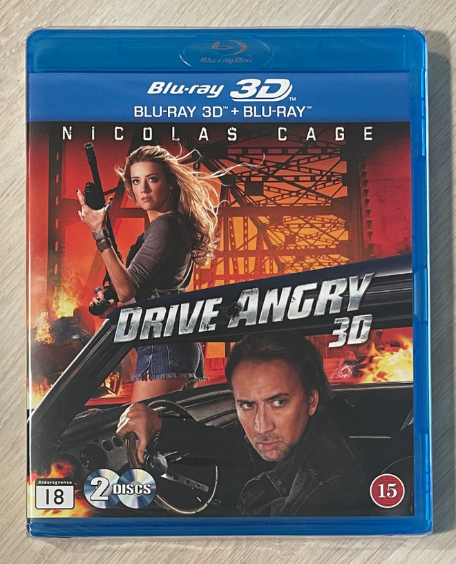 Drive Angry (2011) Blu-ray 3D + Blu-ray (UUSI)