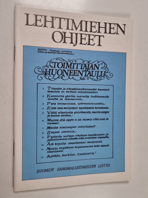 Lehtimiehen ohjeet