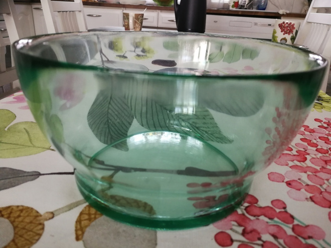 Iittala Verna vedenvihreä iso tarjoilukulho