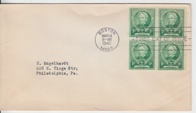 USA FDC 1940 famous educators