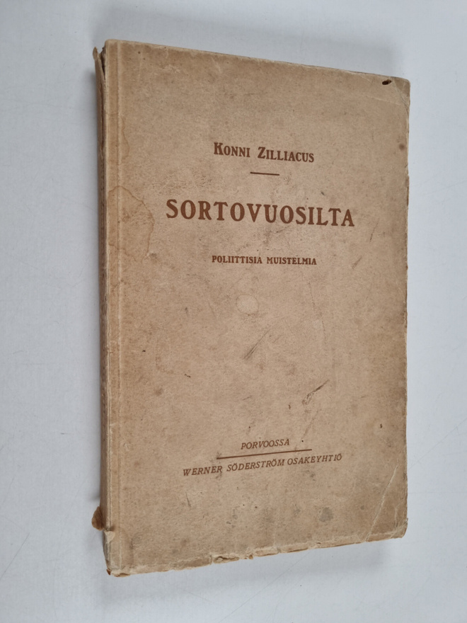 Konni Zilliacus : Sortovuosilta