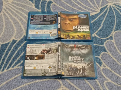 Planet Of The Apes + Dawn Of The Planet Of The Apes Blu Ray
