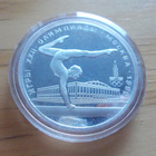 Neuvostoliitto 1979, 5 Ruplaa Olympiaraha hopeaa  Gymnastics - pikkukuva 1