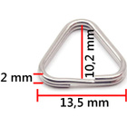 KOLMIKULMAINEN hihnarengas muovisuojalla 14mm 2pr - pikkukuva 5