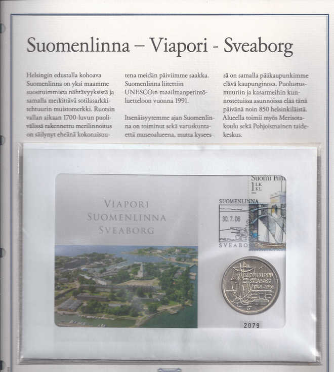 1998  100 mk Suomenlinna hopeaa rahakirjeessä