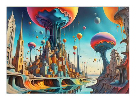 100 kpl uusia Science Fiction taide julisteita koko A4