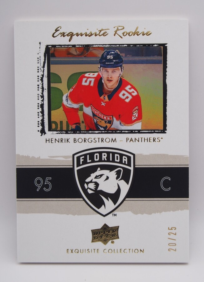 2018-19 Exquisite rookies  Gold Henrik Borgström /25