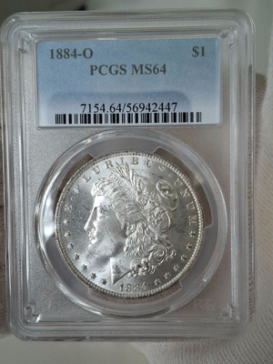Morgan dollar 1884 O MS64