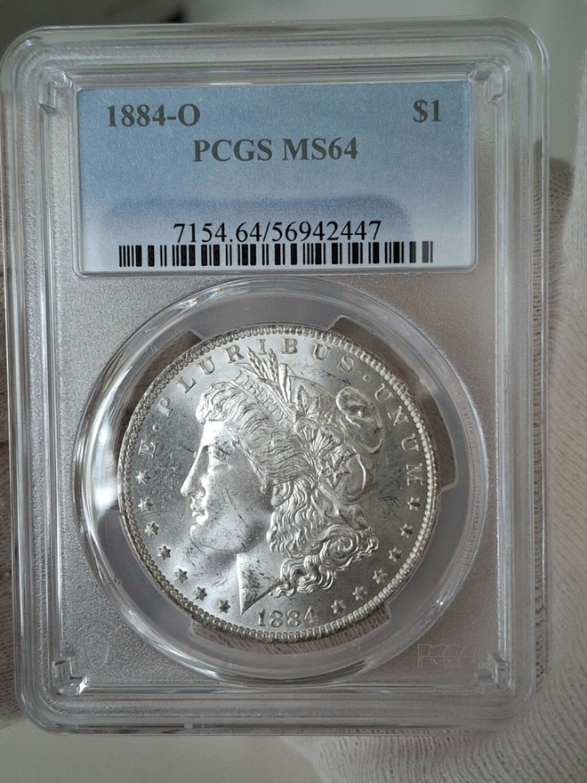 Morgan dollar 1884 O MS64