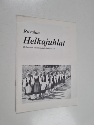 Ritvalan helkajuhlat : Helluntain valmistumispäivänä klo 14