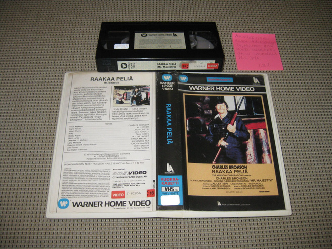 Raakaa Peliä-VHS (FIx, Warner Home Video, Charles Bronson)