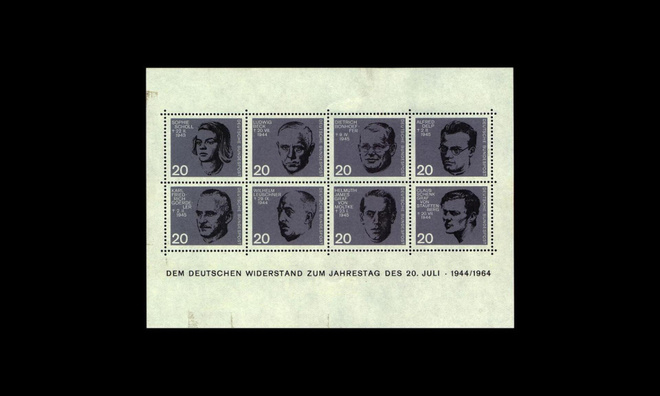 Saksa 431-8BL3 ** Hitlerin murhayrityksestä 20v (1964)