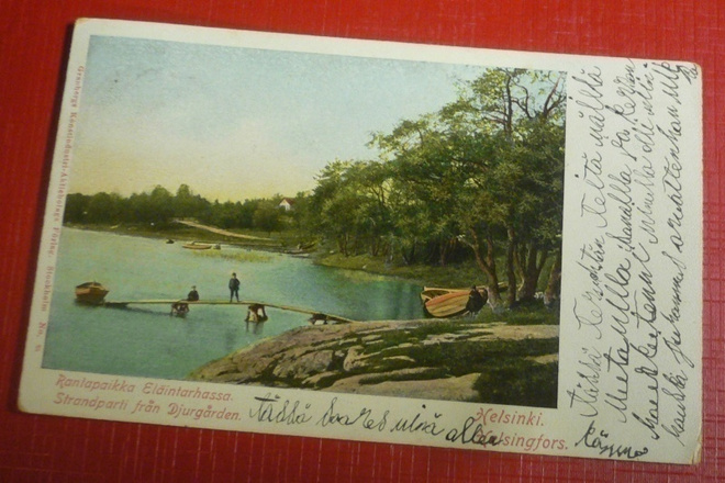 Helsinki  -  Rantapaikka Eläintarhassa 1905  (K7)