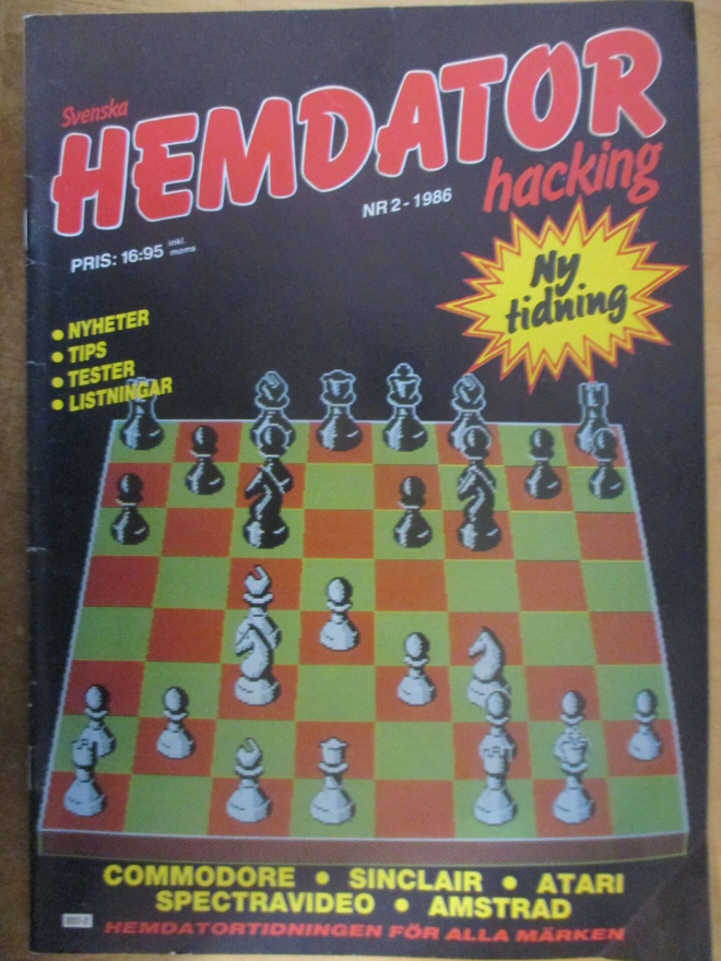 SVENSKA HEMDATOR HACKING 1986 2 - varhainen tietokonelehti