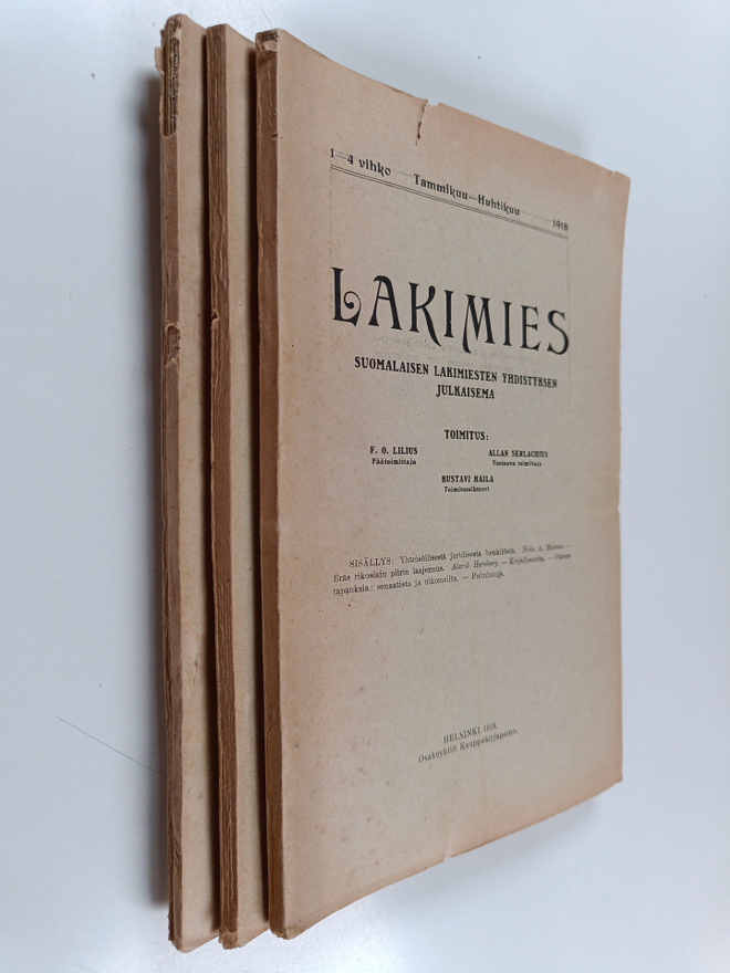 Lakimies 1918 (vihkot 1-10)
