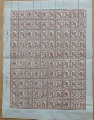 1927-1929 Postitorvivesileimaiset,20p ruskea,LAPE 127B**