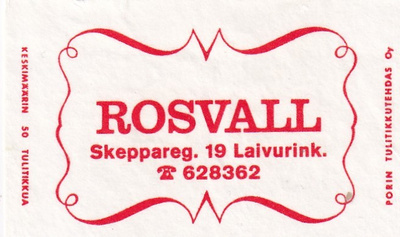 ROSVALL, Laivurink. 19 1/12