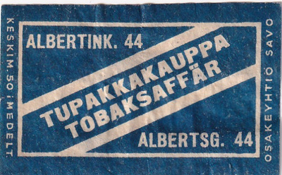 Tupakkakauppa , Albertink. 44    6/11