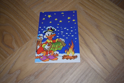 postikortti Disney roope ankka