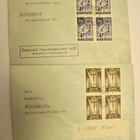 2 x VANHA FDC Ensipäiväkuori 10.X.1942 Nelilöt - pikkukuva 1