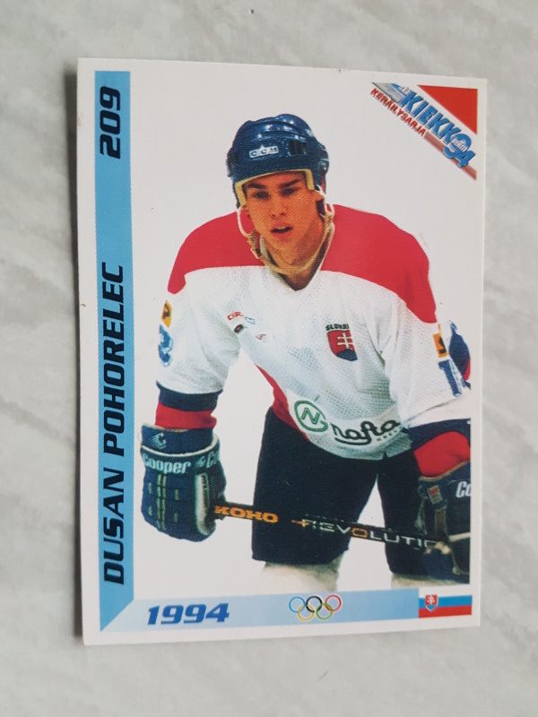 JÄÄKIEKKO KORTTI KERÄILYSARJA 94 DUSAN POHORELEC