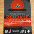 2012-13 Upper Deck MVP #58 Jason Zucker RC - pikkukuva 2
