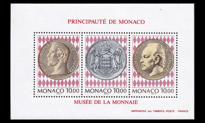 Monaco 2191-3BL64 ** Raha- ja postimerkkimuseo (1994)