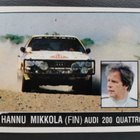 1987 Panini Motor Adventures #65 Hannu Mikkola - pikkukuva 1