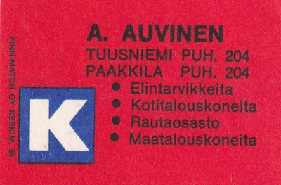 Tuusniemi, Paakkila, A. Auvinen    b595