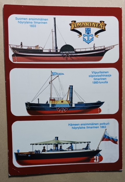 Kolme Ilmarinen-alusta 1800-luvulta, ei p.